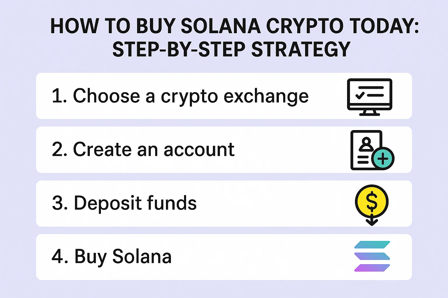 How to Buy Solana Crypto Today: Step-by-Step Strategy