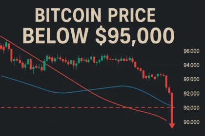 Bitcoin price below $95K
