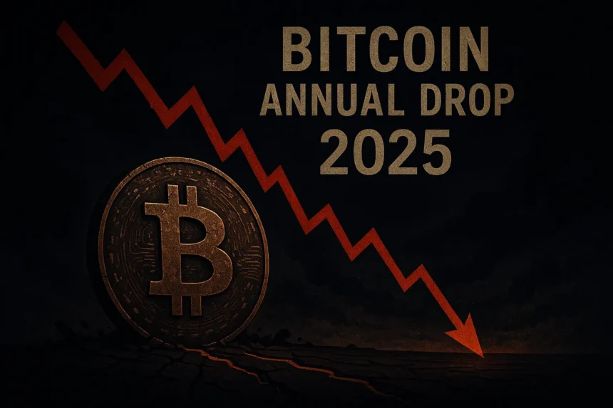 Bitcoin annual drop 2025