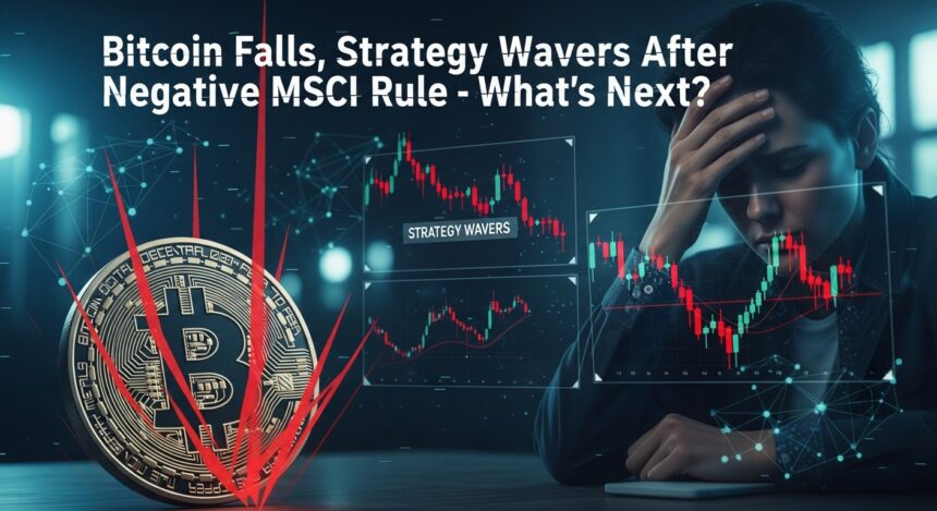 Bitcoin Falls, Strategy Wavers After Negative MSCI Rule – What’s Next