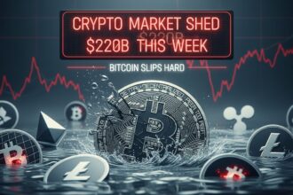 Crypto Market Shed $220B This Week as Bitcoin Slips Hard