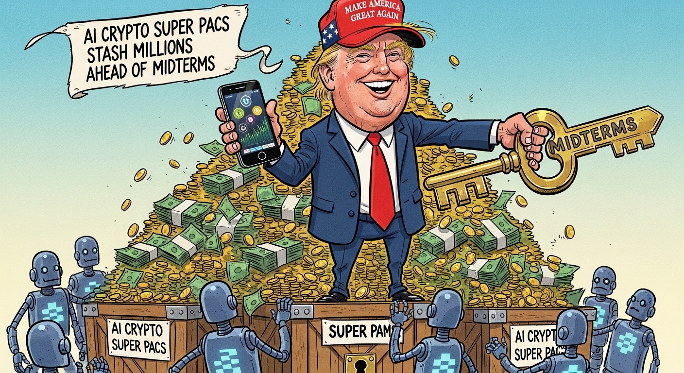 AI Crypto Trump Super PACs Stash Millions Ahead of Midterms
