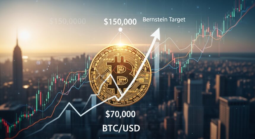 Bitcoin Returns to $70,000 as Bernstein Reaffirms $150,000 Target