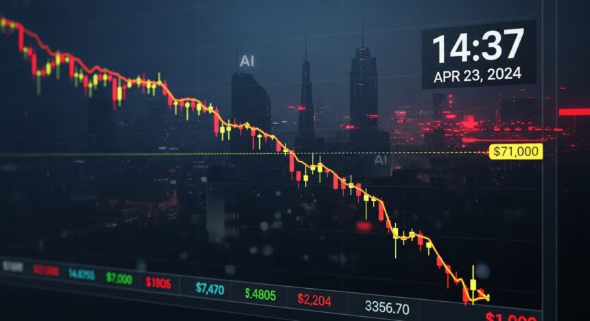 Bitcoin Slips Below $71,000 as AI-Driven Tech Rout Worsens