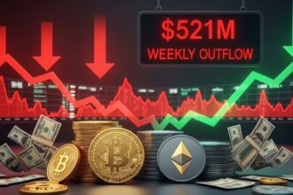 Bitcoin and Ether ETFs See $521M Weekly Outflow