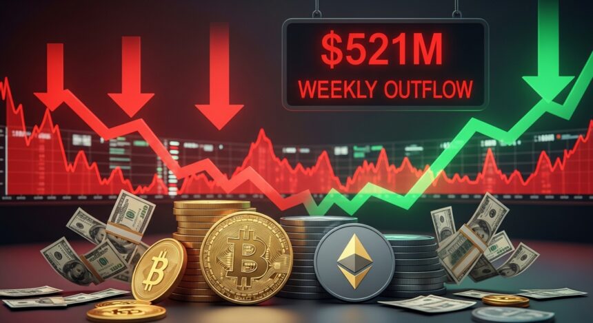 Bitcoin and Ether ETFs See $521M Weekly Outflow