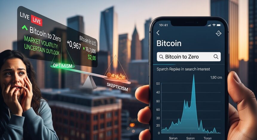 Bitcoin to Zero Searches Spike in the U.S., Mixed Signal