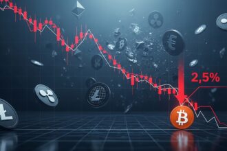 Crypto Markets Fall as Bitcoin Drops 2.5% Today