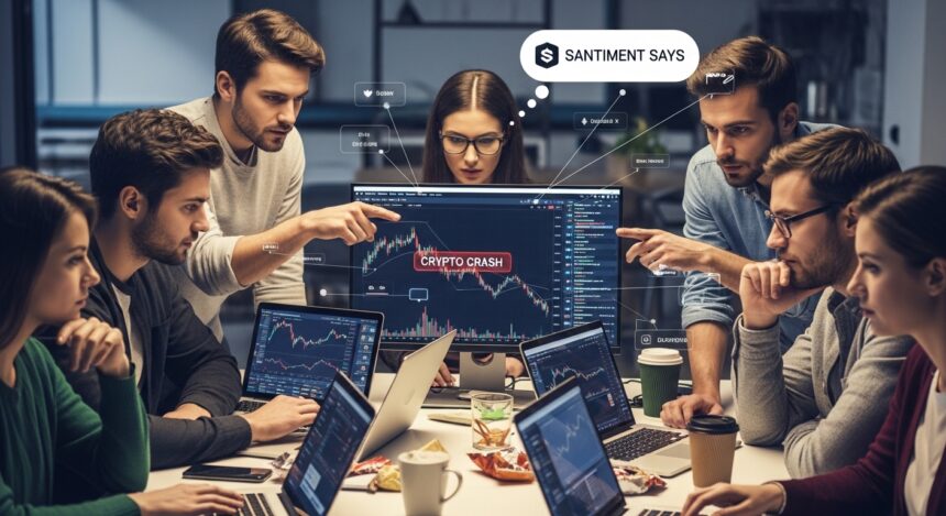 Crypto Retail Investors Meta-Analyze Crypto Crash, Santiment Says