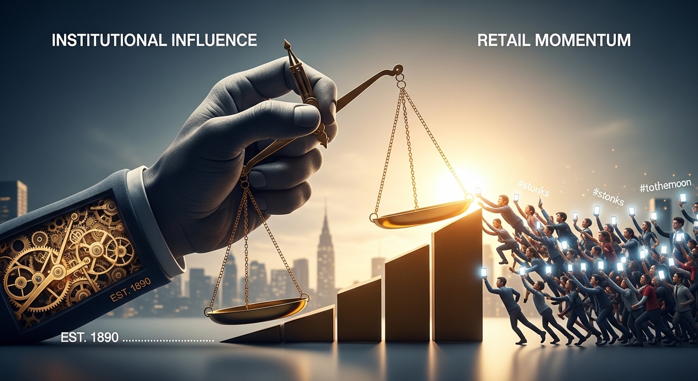 Institutional Influence vs Retail Momentum